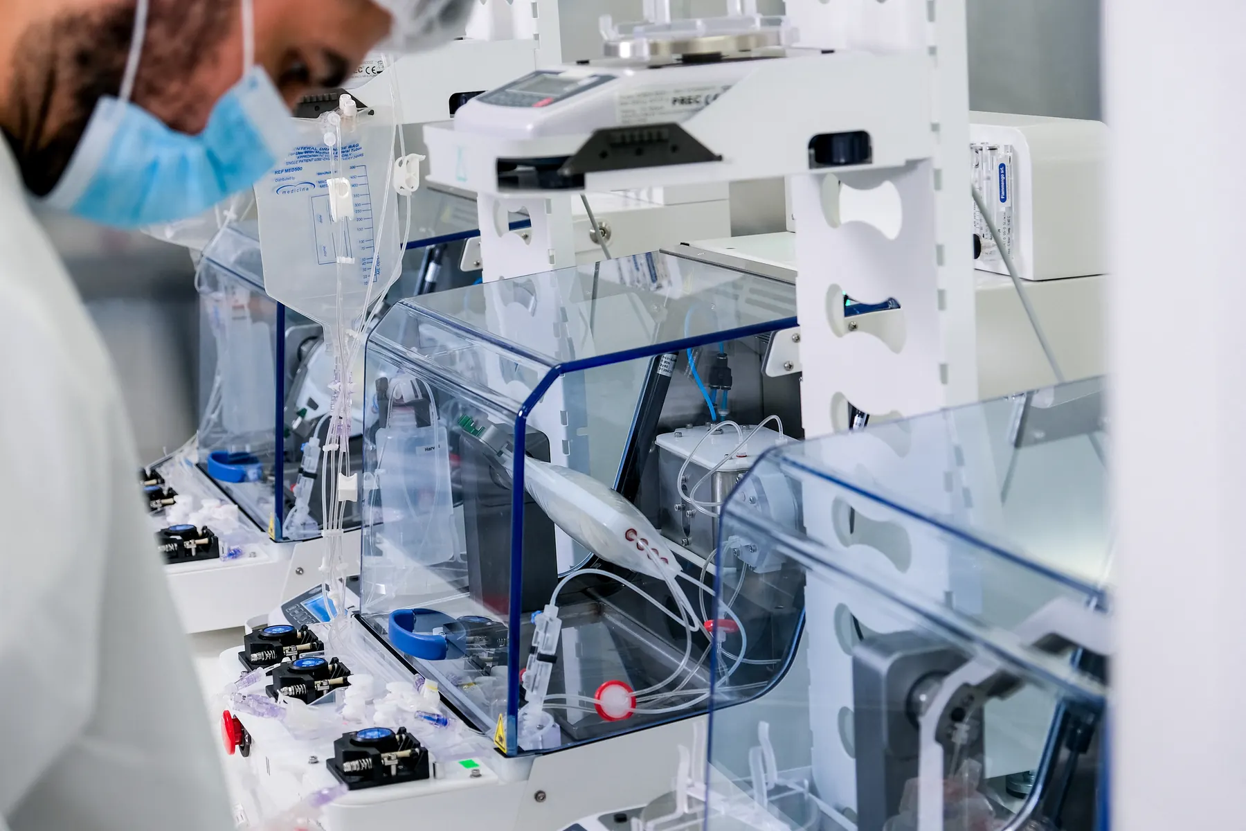 Three Production Units of the High-Throughput Bioprocessor