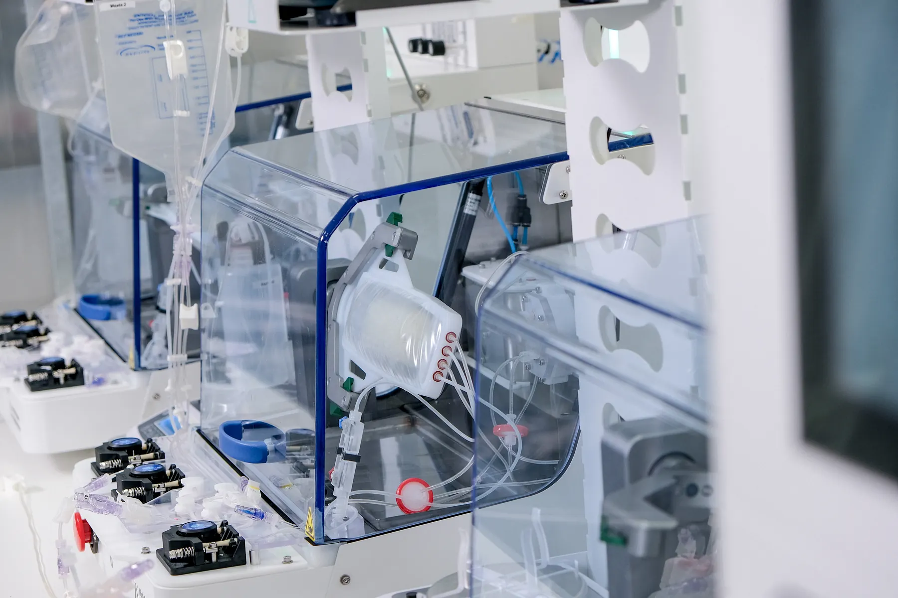 Three Production Units of the High-Throughput Bioprocessor