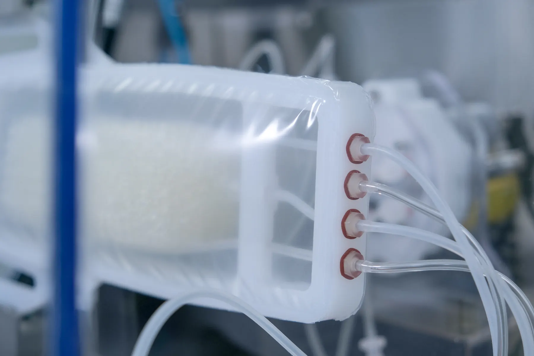 Close-up detail of the High-Throughput Bioprocessor