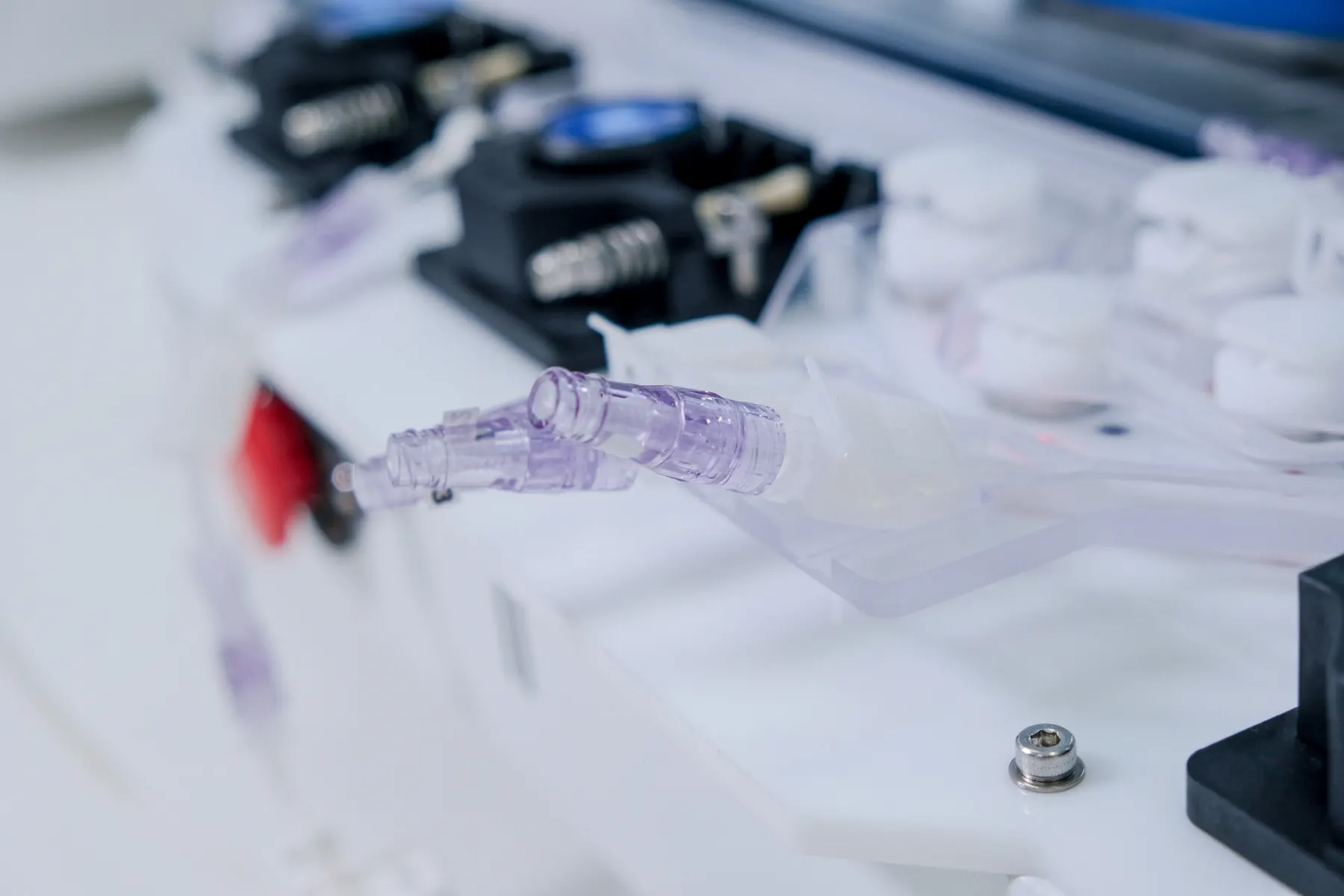 Close-up detail of the High-Throughput Bioprocessor